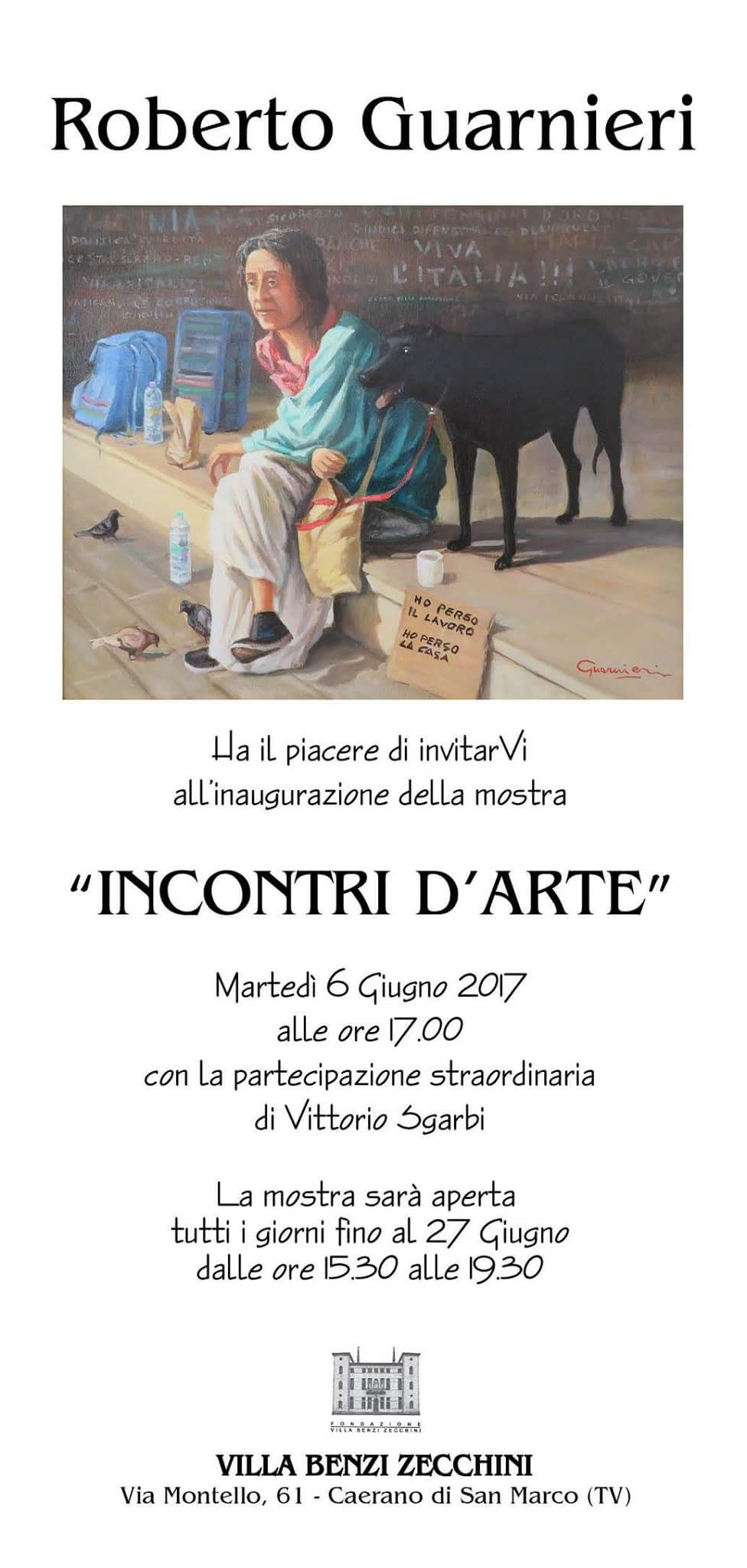 INCONTRI D'ARTE - marted 6 giugno 2017